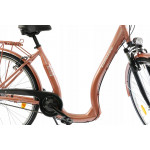 Mestský bicykel 28" 7 prevodový SPRICK Zündapp s nízkym nástupom hliníkový rám: 18" Medená